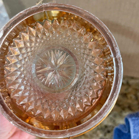 Carnival glass pitcher - Picture 2 of 3